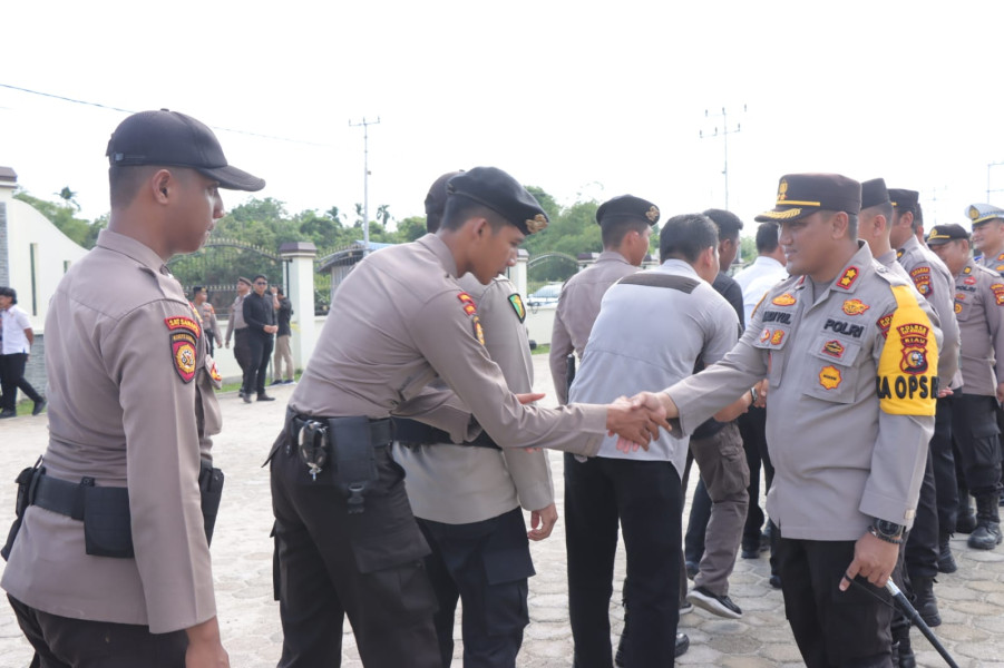 Kapolres Andi Yul Pimpin Apel Perdana Pasca Cuti Bersama Idul Fitri